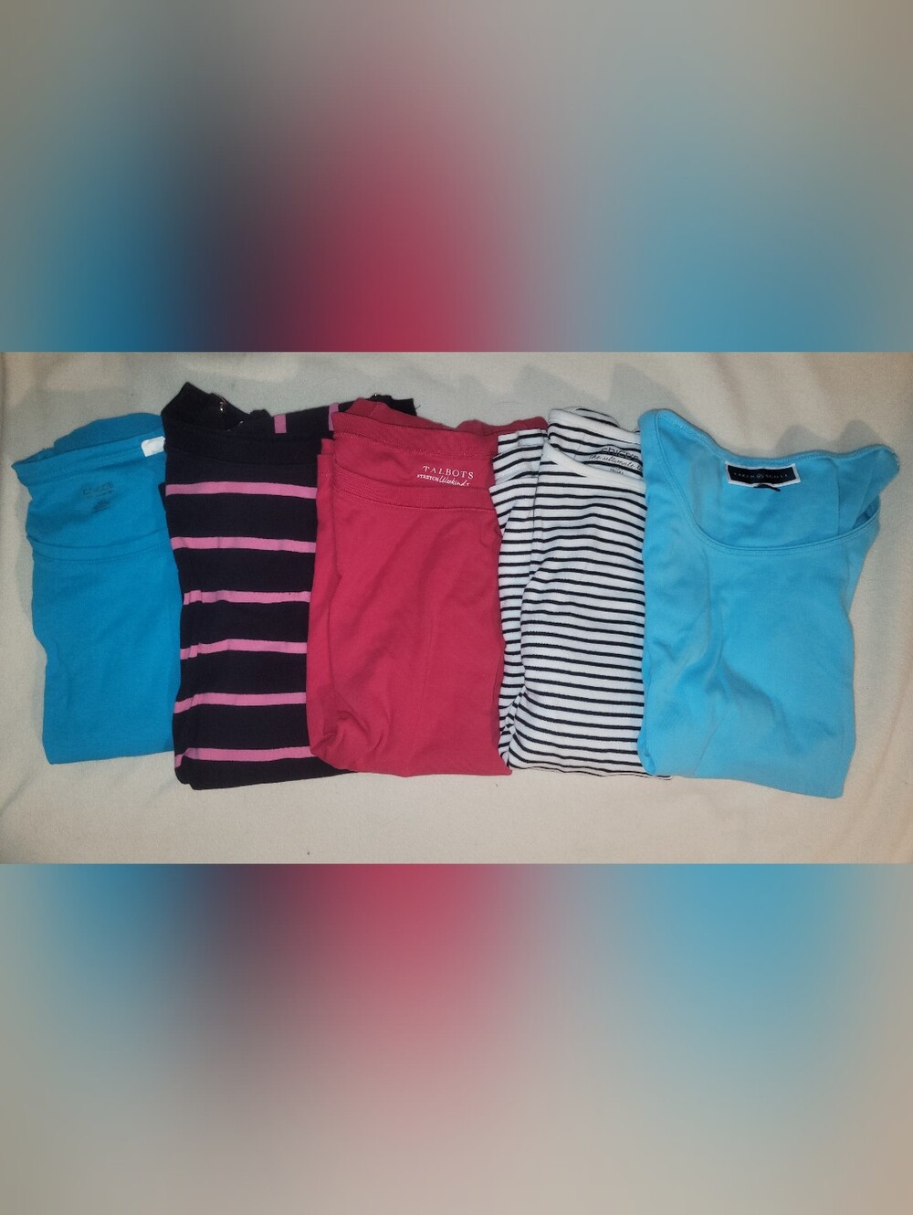 Mix Lot Of 5 Comfort T Shirts Size Large Women's Jersey Knit
